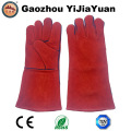 Cow Split Leather Welding Gloves From Gaozhou Factory, China with Ce Approval